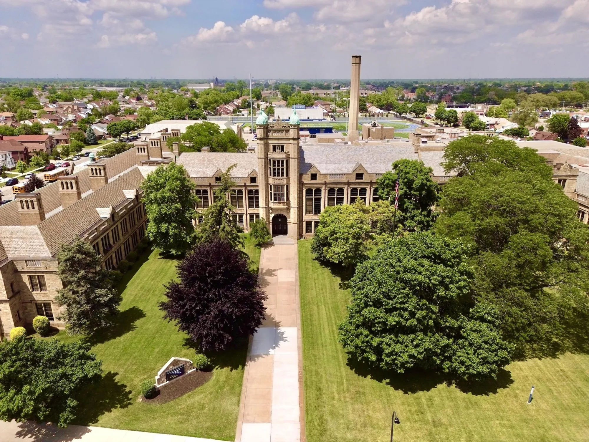 Dearborn, Michigan campus and skyline Dearborn, Michigan campus and skyline