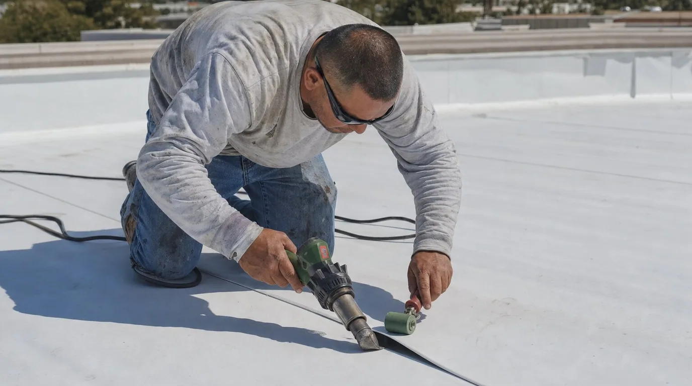 Modified bitumen roofing