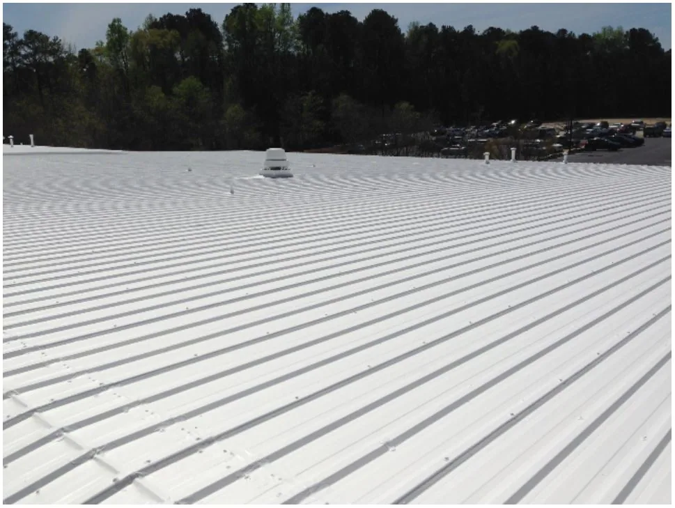 Silicone roof coating